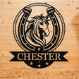 Personalized Horseshoe Name Plate