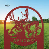 Wildlife Nature Welcome Sign Staked Landscaping Hunting Outside Decor