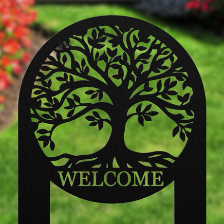 Tree of Life Welcome Stake Sign
