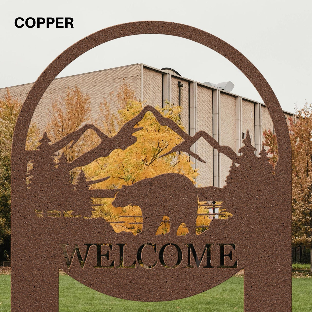 Bear Outdoor Welcome Stake Sign Decor for Front Yard