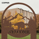 Bear Outdoor Welcome Stake Sign Decor for Front Yard