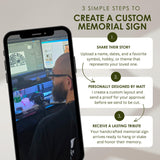 Indianapolis Football Memorial Gift for Loss Sympathy Gift Touched Down in Heaven