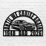 Dodge Challenger Memorial Garden Men Gift: Until We Cruise Again Sympathy Car Enthusiast
