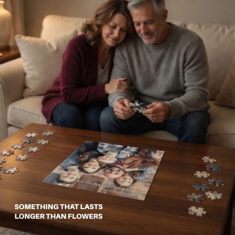 Custom Memorial Puzzle 500 Piece - Personalized Photo Tribute in Loving Memory Family Gift