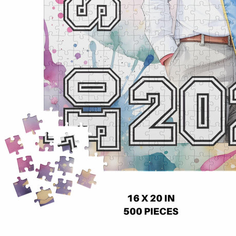 Personalized Class of 2026 Puzzle 500 Pieces - Custom Photo Graduation Gift