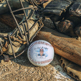 Personalized Baseball Memorial - Our Angel in the Outfield Photo Baseball Gift for Dad or Grandpa