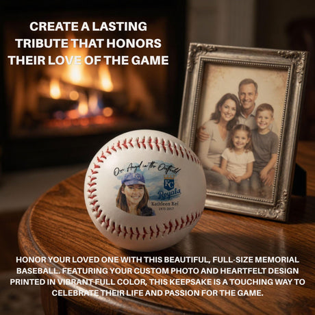 Personalized Baseball Team Memorial - Our Angel in the Outfield Photo Sports Fan Gift
