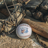 Personalized Baseball Team Memorial Ball - Our Angel in the Outfield Photo Sports Fan Gift