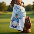 Personalized Golf Towel Memorial Gift - Until We Tee Off Again Photo Golfing Dad Sympathy