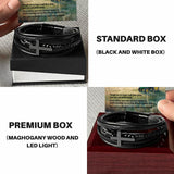 Men's Cross Leather Bracelet Memorial Gift - Farming Heaven's Fields Tractor Sympathy for Dad