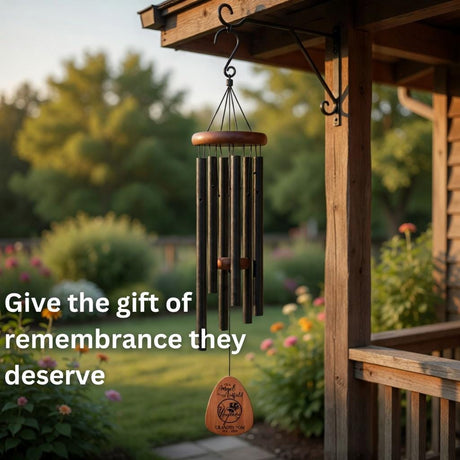 New York Yankees Baseball Memorial Wind Chime - Personalized Our Angel in the Outfield