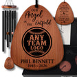 Baseball Memorial Wind Chime Any Team Logo | Our Angel in the Outfield | Personalized Sports Grief Gift