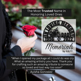 Biker Memorial Personalized Wind Chime, Sympathetic Sympathy Gift Loved Biker