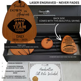 American Football Team Memorial Wind Chimes - Laser Engraved Sports Keepsake Sympathy Gift