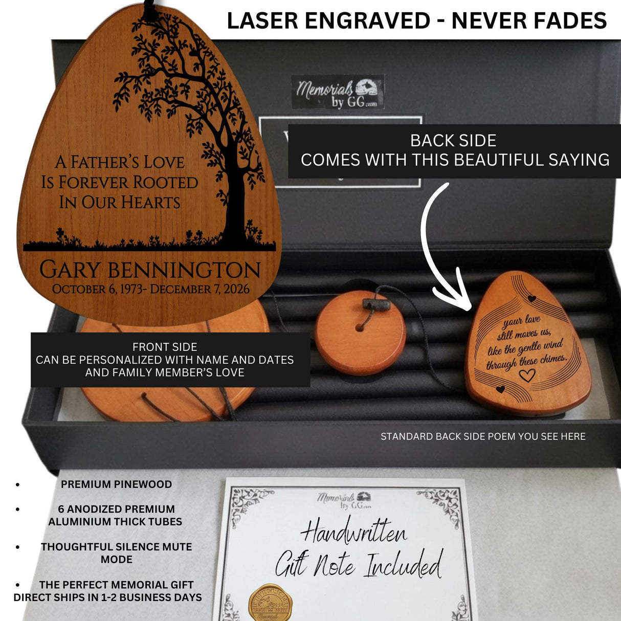 Loss of Mother Memorial Wind Chimes - Sorry for your Loss Family Member Sympathy Gift