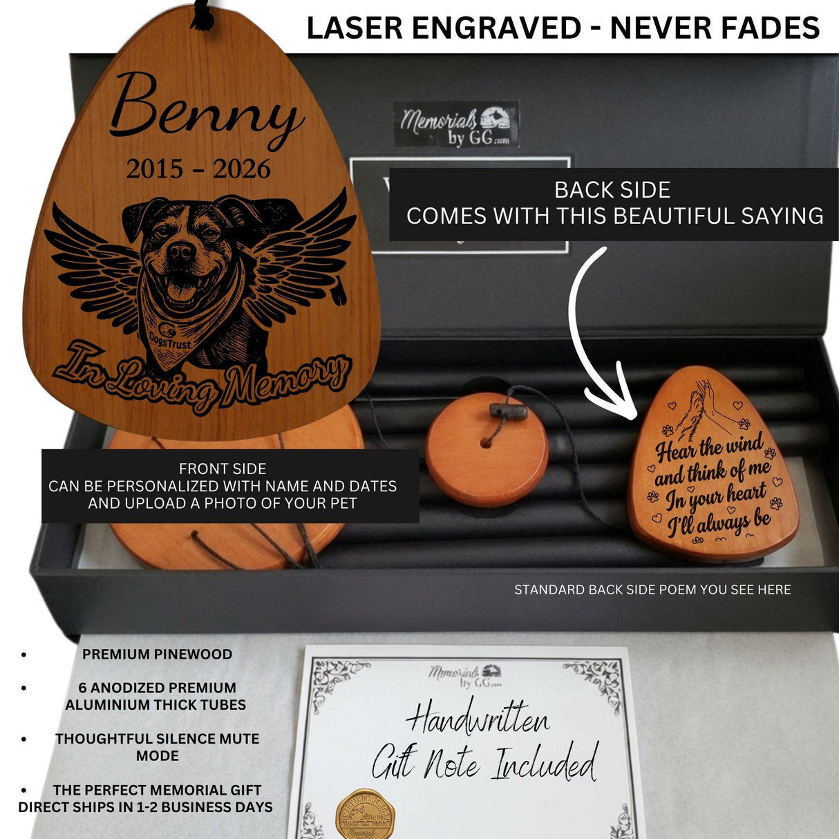 Pet Memorial Gifts for Dogs with Photo - Loss of a Dog Paw Sympathy Gift