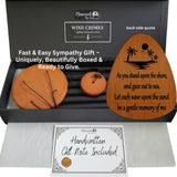 Personalized Surfer Memorial Wind Chime – Laser Engraved Surfing Heaven's Waves Sympathy Gift