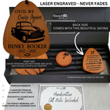 Personalized 1948 Classic Car Memorial Wind Chime - Vintage Chevy Hot Rod Tribute – Laser Engraved Custom Sympathy Gift for Loss of Dad