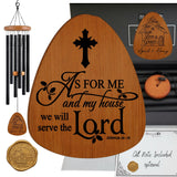 Christian Housewarming Gift Wind Chime, Personalized New Home Gift for Couple, Asked For Me My Lord