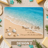 Personalized Glass Charcuterie Board, Custom Marble Wood Look Cheese Board, Closing Gifts, Realtor Kitchen Decor