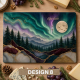 Personalized Glass Charcuterie Board, Custom Marble Wood Look Cheese Board, Closing Gifts, Realtor Kitchen Decor