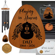 Personalized Guitar in Heaven Memorial Wind Chime, Sympathy Gift for Dad Brother