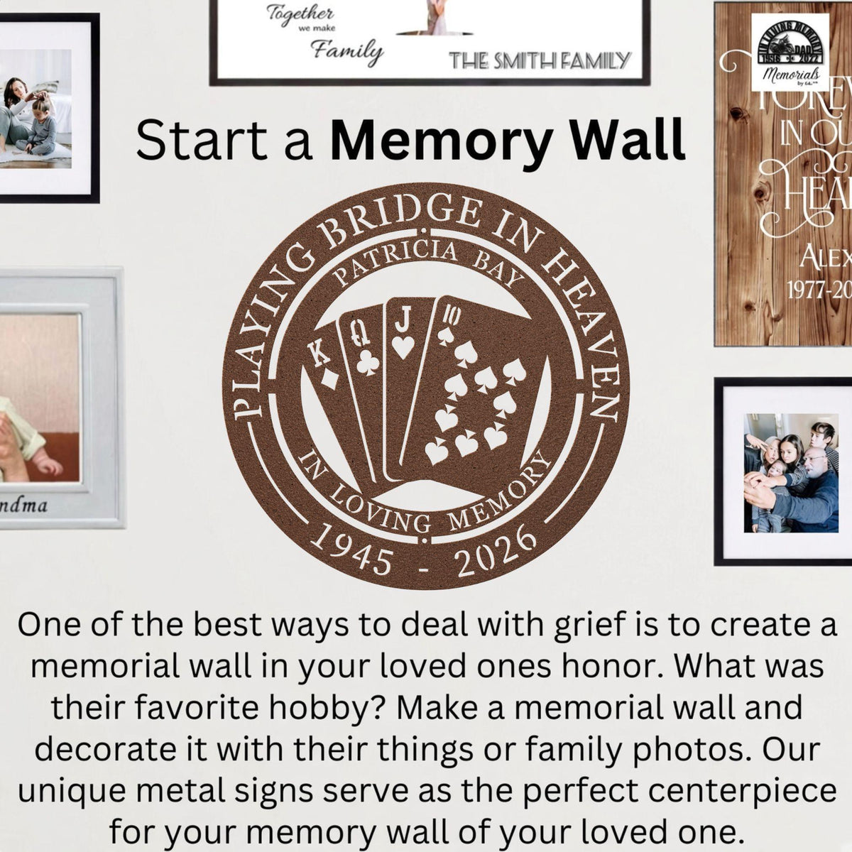 Bridge Player Memorial Gift - Personalized Sympathy Gift Playing Bridge In Heaven