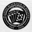 One Last Hand - Blackjack Memorial Sign