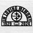 In Loving Memory Pittsburgh Steelers Memorial Sign - Personalized Sympathy Gift for Dad or Grandpa