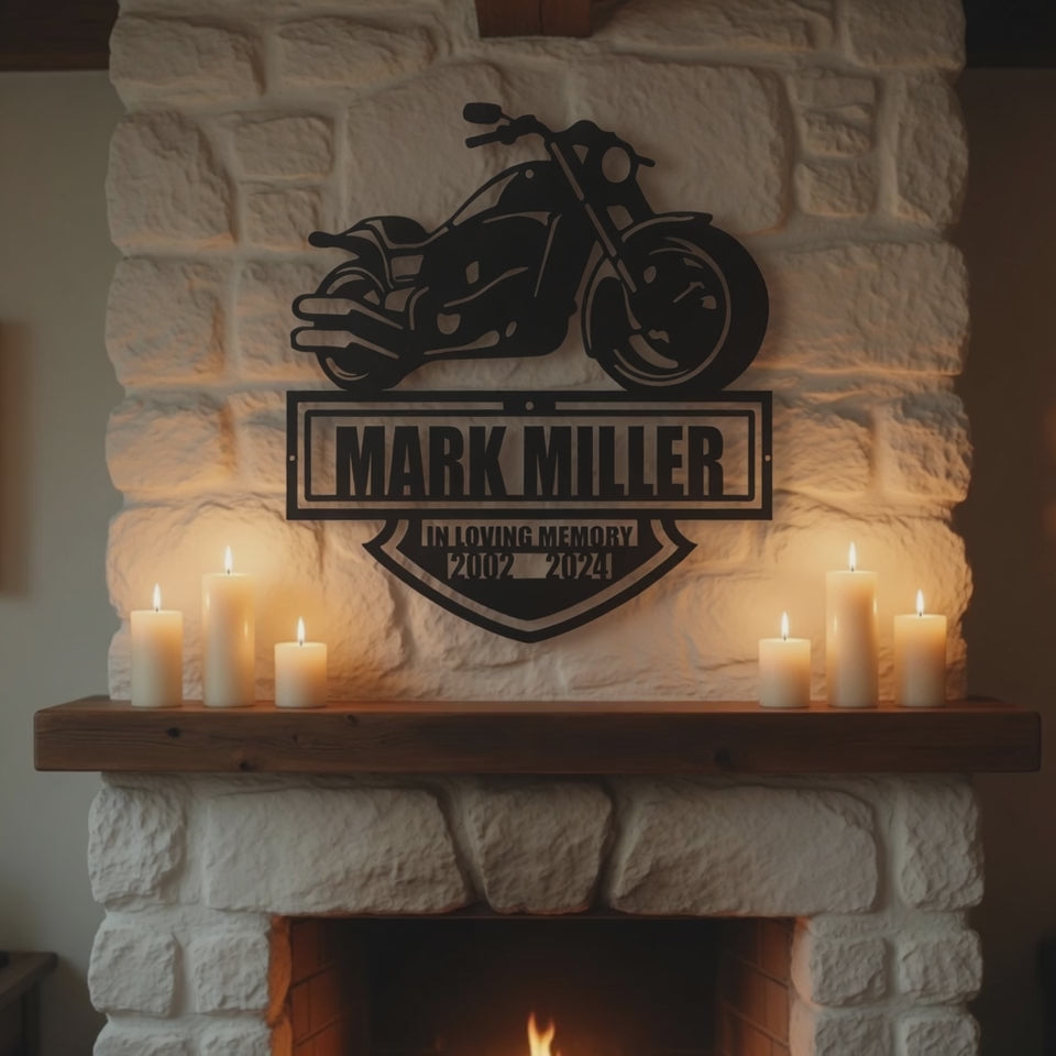 In Loving Memory of Biker Sympathy Gift