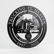 Memorial Gift For Semi Truck Driver - Trucking in Heaven Father Trucker Metal Sign