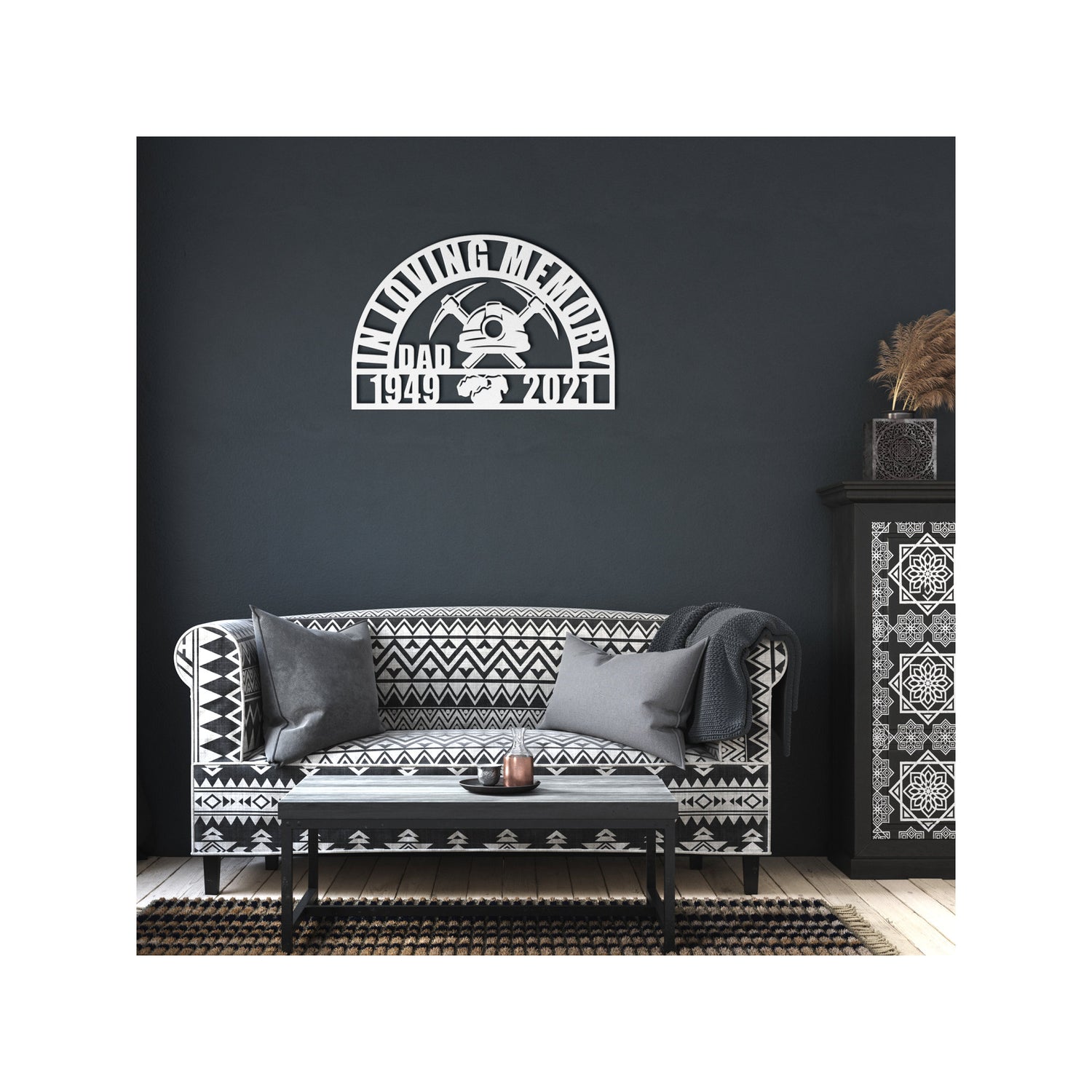 Coal Miner Sympathy Gift Loss of Father Gift, Dad Bereavement Gift, Sympathy Gift, Memorial Gifts, In Loving Memory, Father Grave Memorial