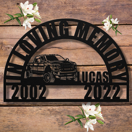 Pickup Truck Sympathy Gift Loss of Father Gift, Dad Bereavement Gift, Sympathy Gift, Memorial Gift, In Loving Memory, Brother Grave Memorial