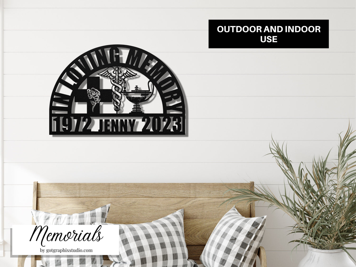 Nightingale Nurse Tribute Memorial Sign - RN Nurse Sympathy Gift