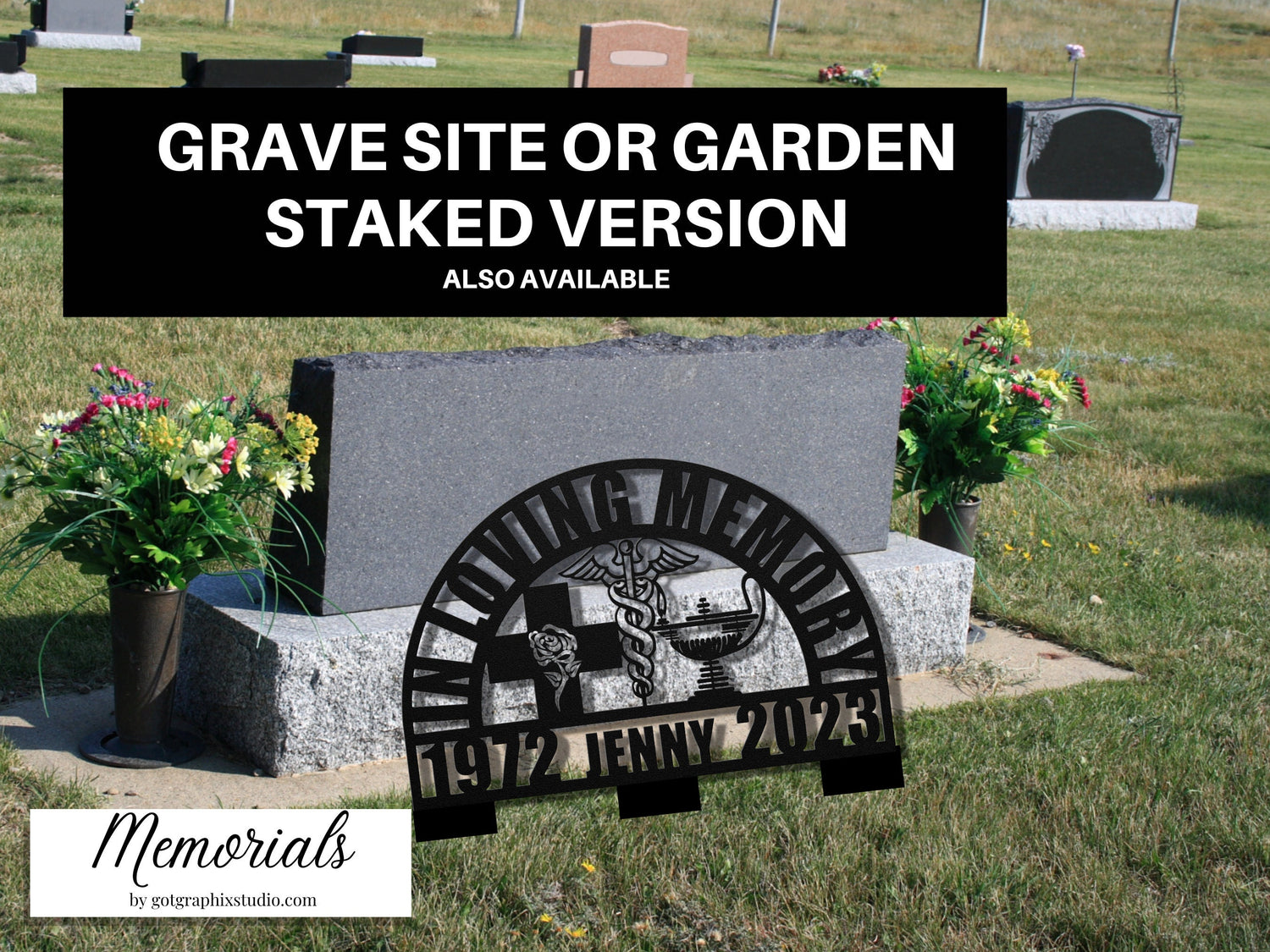 Nightingale Nurse Tribute Memorial Sign - RN Nurse Sympathy Gift