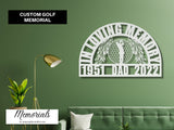 Golf Memorial Gift, Personalized Golfing Bereavement Gift, Funeral Gifts, Loss of Father, Loss of Dad, In Loving Memory Sympathy Gift