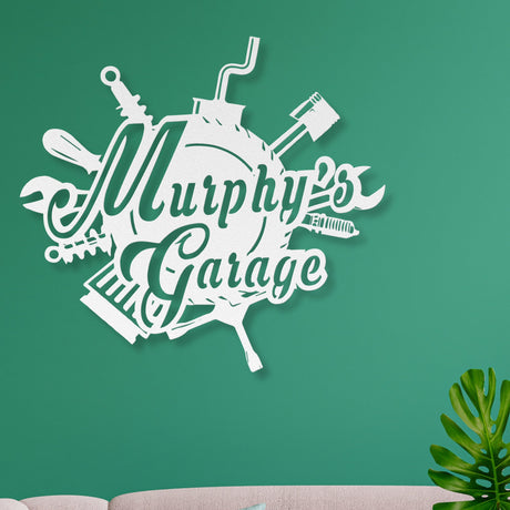 Personalized Garage Sign for Dad | Custom Garage Business Sign | Mechanic Gifts diesel | Personalized Garage Workshop Sign | Tire Shop Gifts
