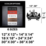 Personalized Metal Sign Deer Fish