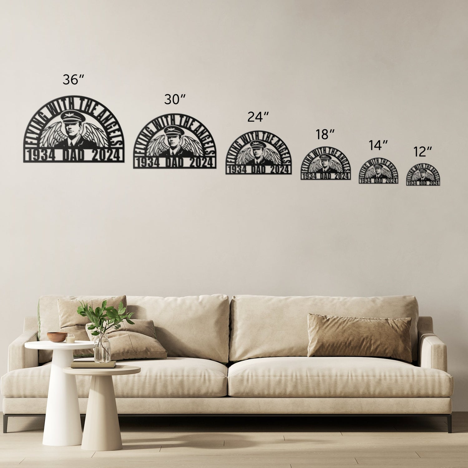 Airplane Pilot Memorial Gift Idea | Personalized Temporary Headstone Grave Marker | Sympathy Gift for Loss of Dad Commercial Pilot Captain