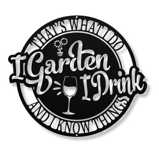 Funny Grammy Garden Sign | Garden Metal Sign Decorations | Grandma Garden Sign Funny | Wine Sign Outdoor Decor | Outdoor Signs for Garden