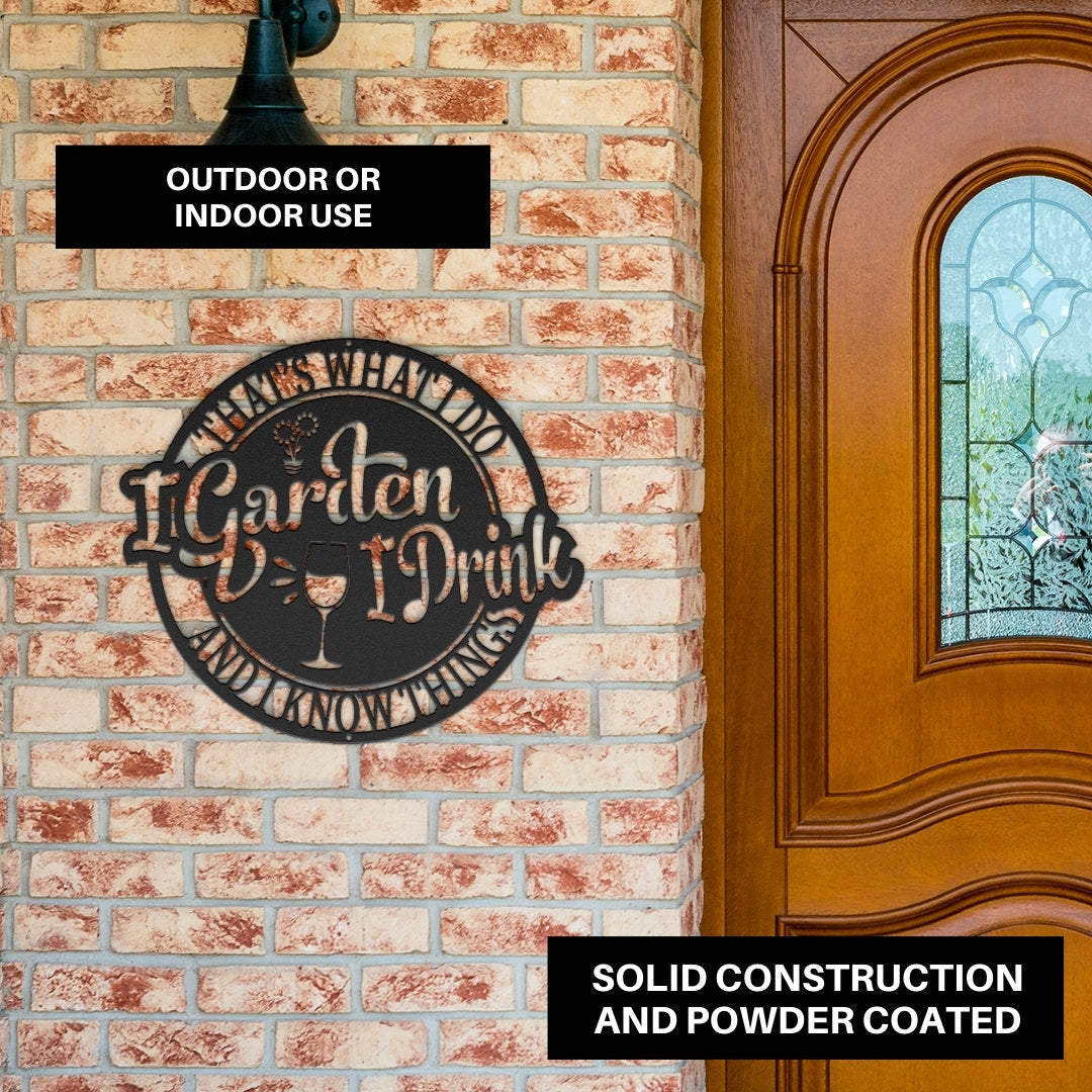 Funny Grammy Garden Sign | Garden Metal Sign Decorations | Grandma Garden Sign Funny | Wine Sign Outdoor Decor | Outdoor Signs for Garden