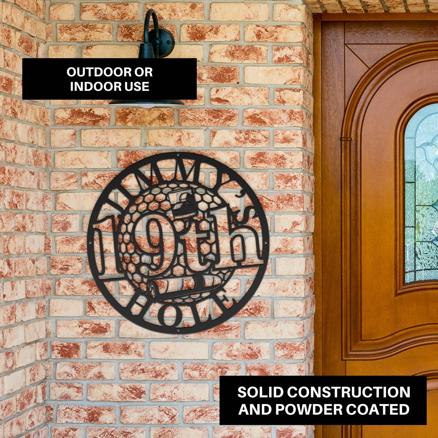 Metal Golf Sign Personalized | 19th Hole Metal Sign | Golf Gifts for Men | Golfing Signs for Garage | Husband Dad Golfer Birthday Gifts