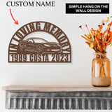ZR1 Corvette Car Memorial Gift for Loss of Dad | Chevy Corvette Sympathy Loss of Father | Personalized Grief Gift | Temporary Grave Marker