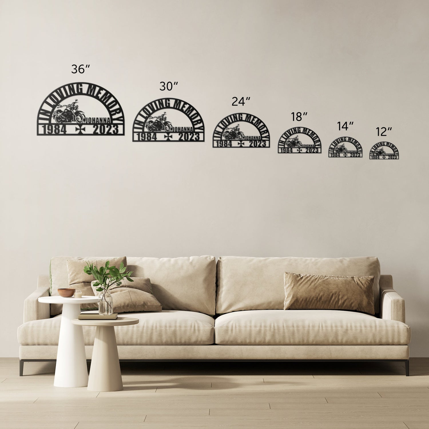 Motorcycle Grave Memorial Plaque