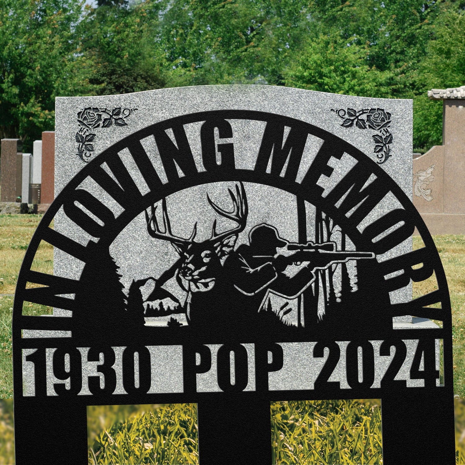 Hunter's Deer Hunter Memorial Gift for the Great Hunting Outdoorsman - Personalized In Loving Memory Wall Sign Dad Remembrance Sympathy Gift