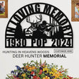 Hunter&#39;s Deer Hunter Memorial Gift for the Great Hunting Outdoorsman - Personalized In Loving Memory Wall Sign Dad Remembrance Sympathy Gift