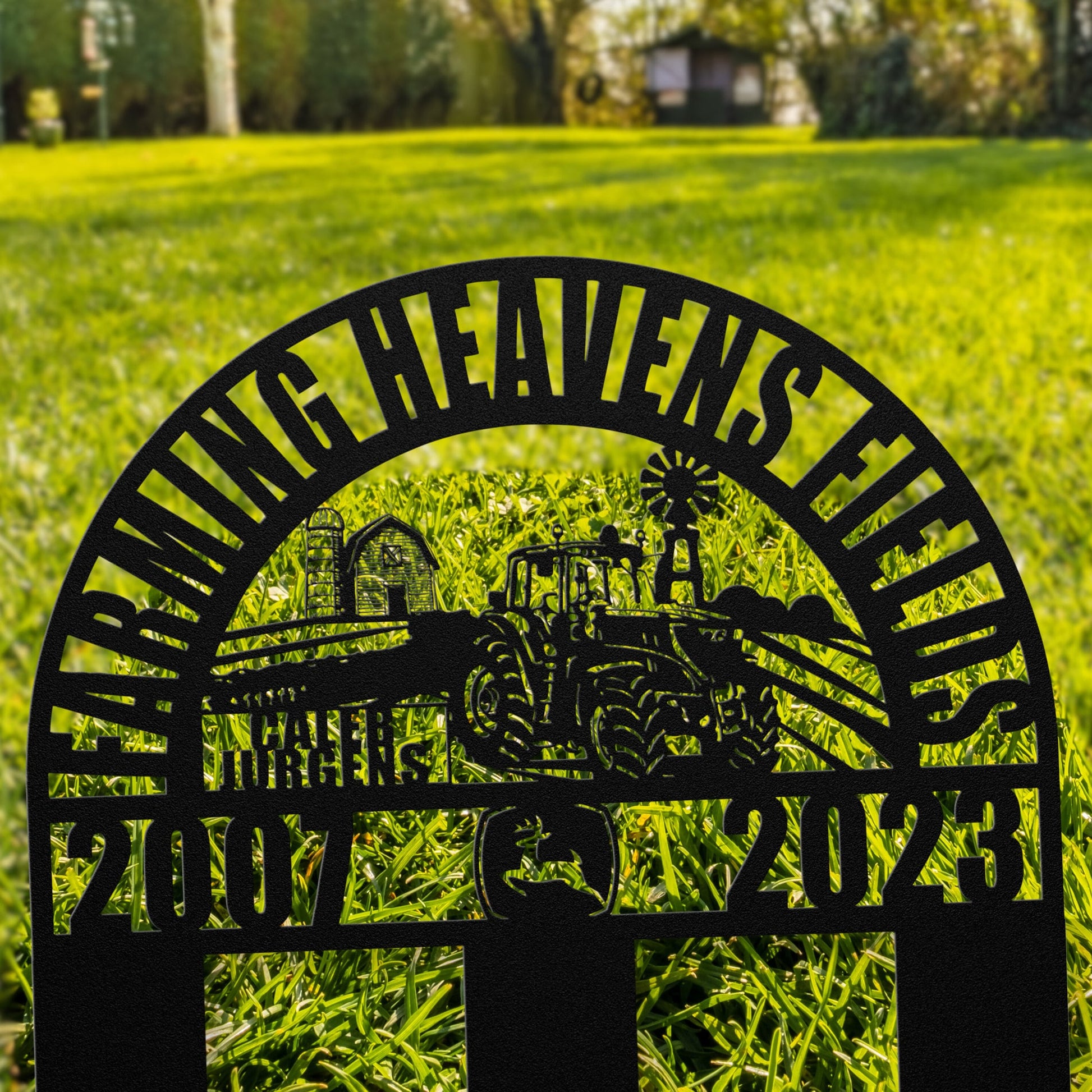 Personalize Your Heartfelt Farmer Memorial: A Sympathy Gift for Loss of a Beloved Farmer