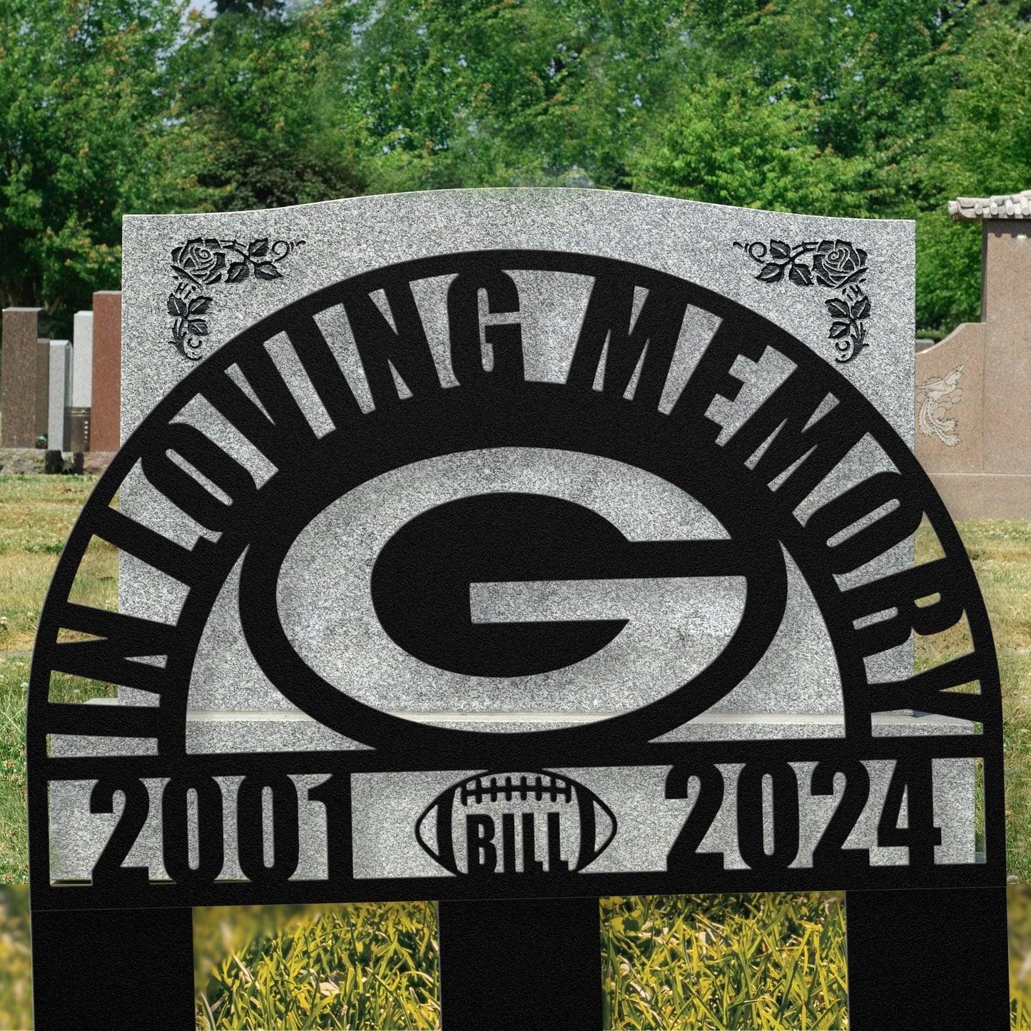 Personalized Green Bay Packers Football Memorial: A Sympathy Gift for Loss of a Beloved Cheesehead