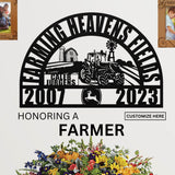 Personalize Your Heartfelt Farmer Memorial: A Sympathy Gift for Loss of a Beloved Farmer