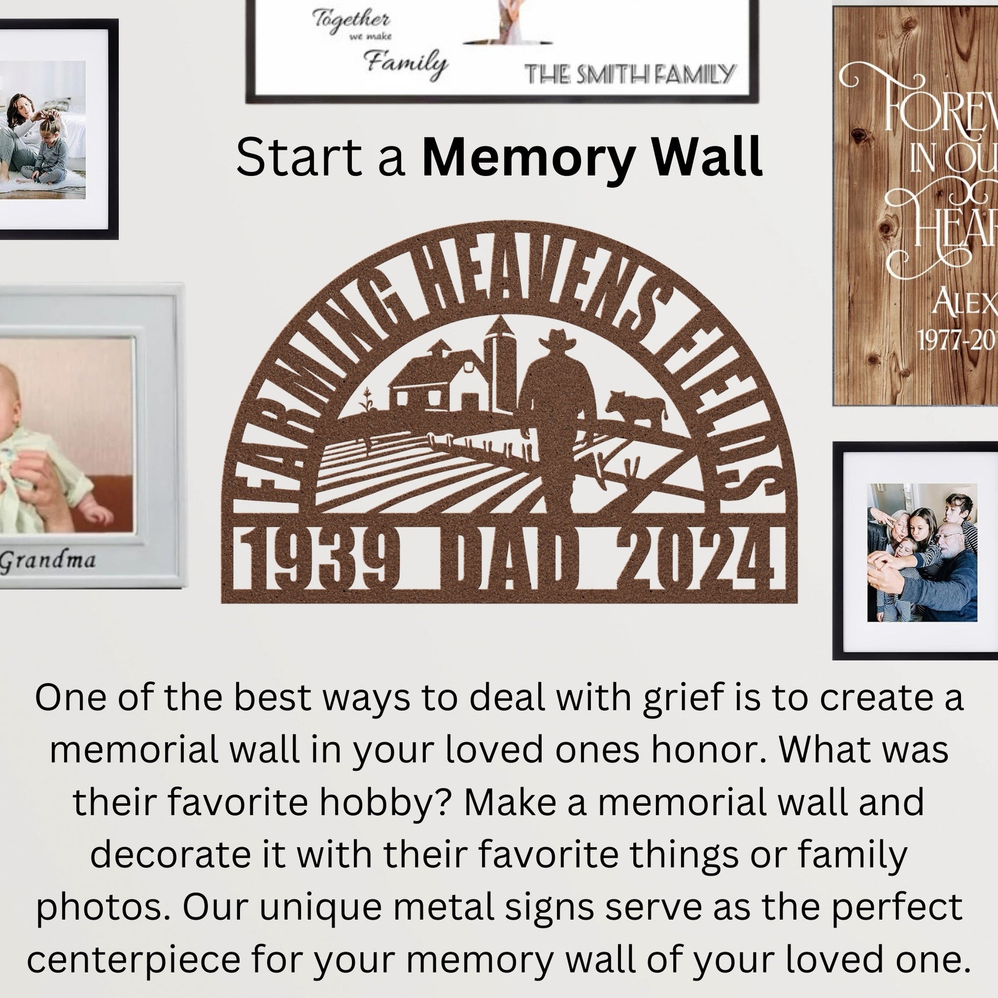 Personalized Farmer Memorial Gift: Perfect Sympathy Gift for The Loss of Your Beloved Farmer